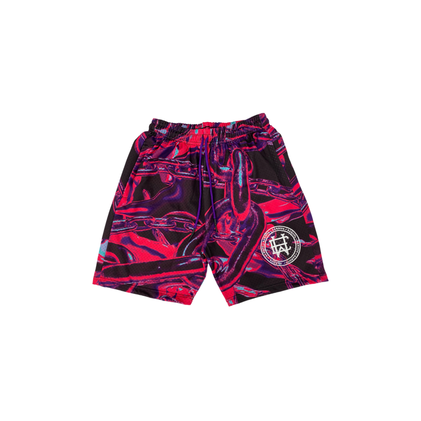 EWTL X BANDITS NY Chain reaction shorts PINK